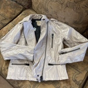 Women's CHASOR moto Jacket, Size Small, Beige